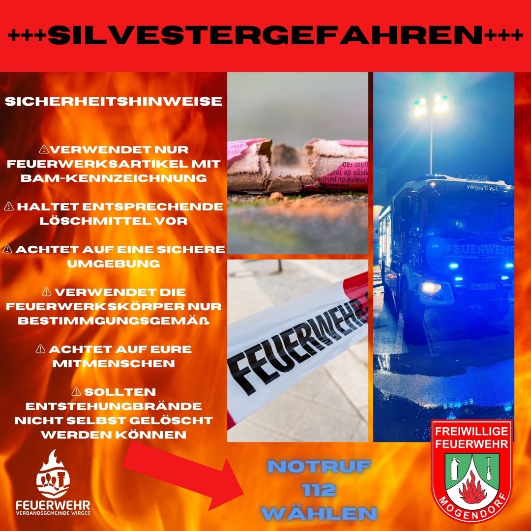 Silvestergefahren