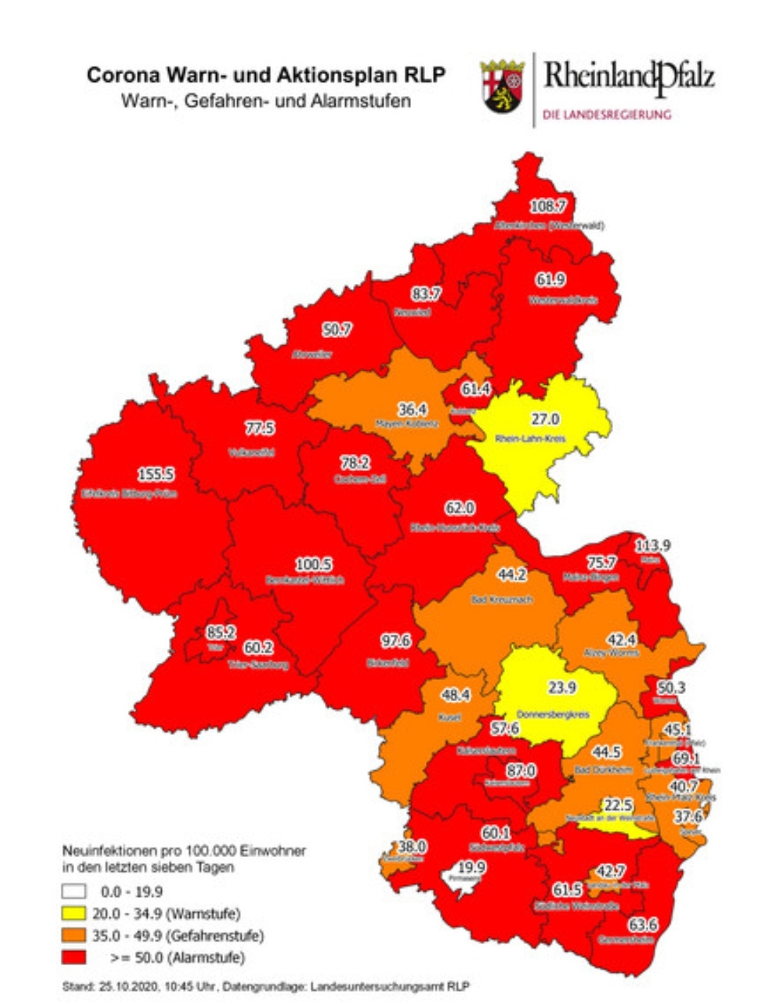 Corona Warnlage25.20.2020