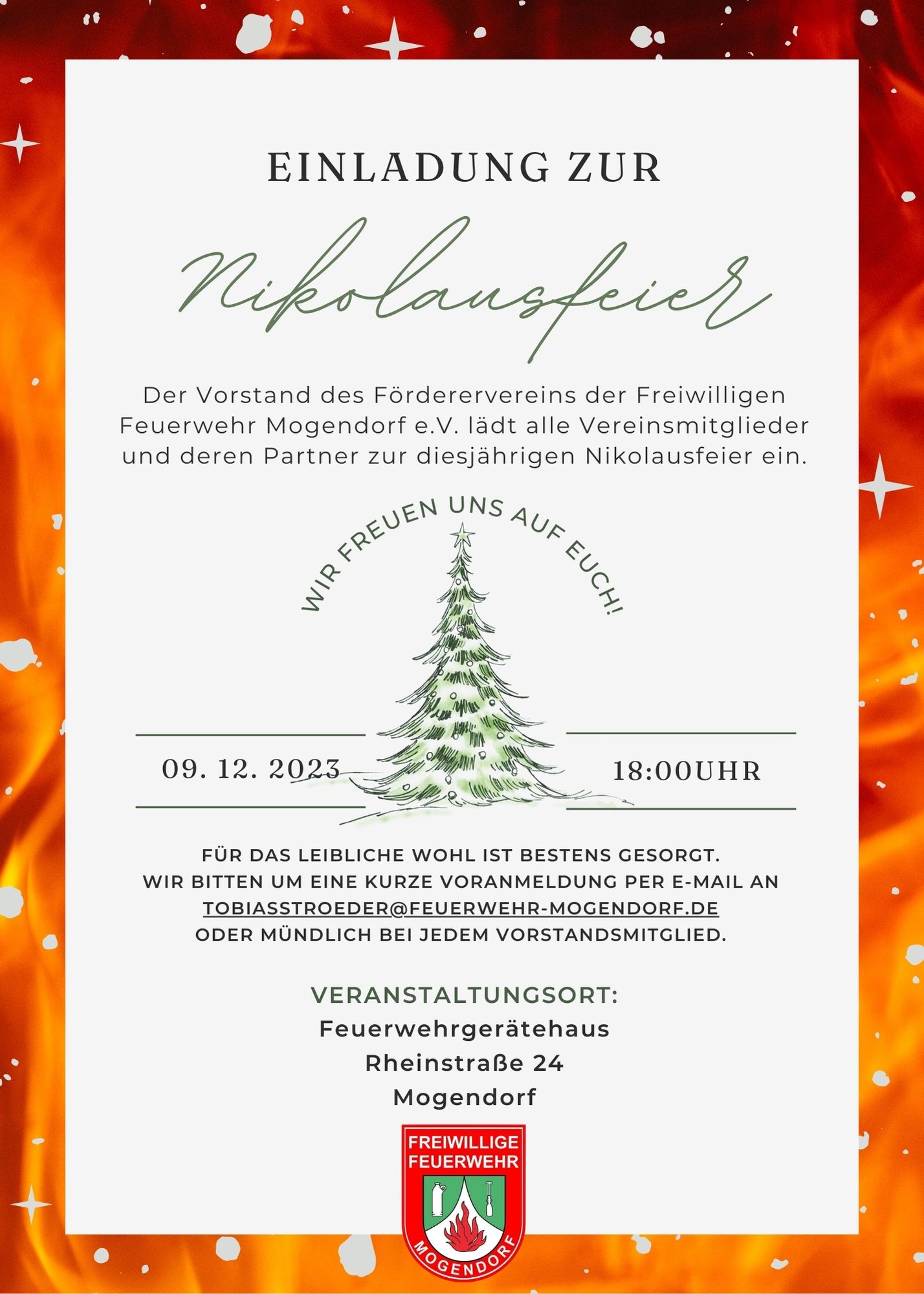 Einladung Nikolausfeier 2023