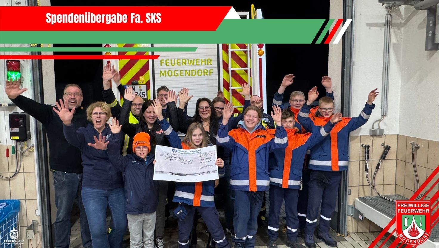 Spendenübergabe Fa. SKS